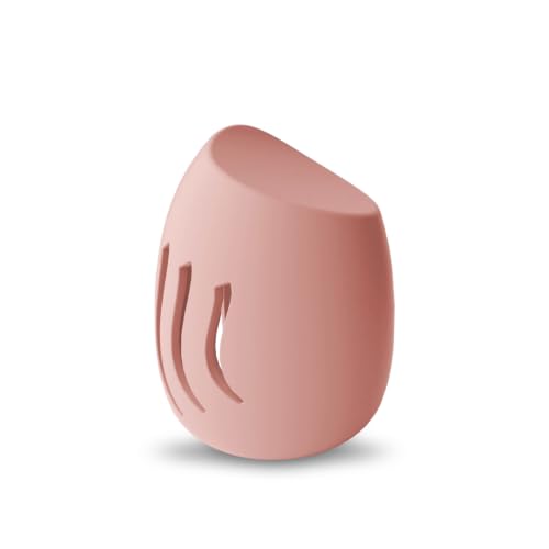 Silicone Makeup Sponge Holder,Fit All Sponges,Double-Sided Breathable(Pink - color: Pink*1