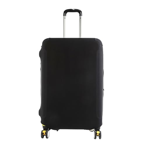 JewelryWe Elastic Luggage Cover Protector: Scratch-Resistant Suitcase Protector for 22-25 Inch Case Travel Bags (Black, M) - size: M