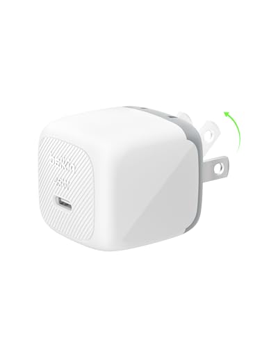 Belkin 45W Compact USB C Charger Block, Fast Charging for Travel - color: White, style: Single Pack