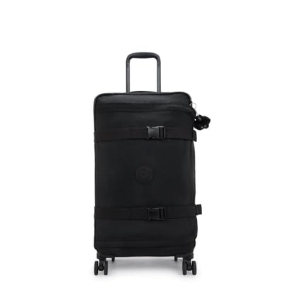 Kipling Spontaneous Softside Spinner Wheel Luggage, Integrated TSA Accepted Lock, Black Noir, Checked-Medium 26,KI6918 - color: Black Noir, size: Medium