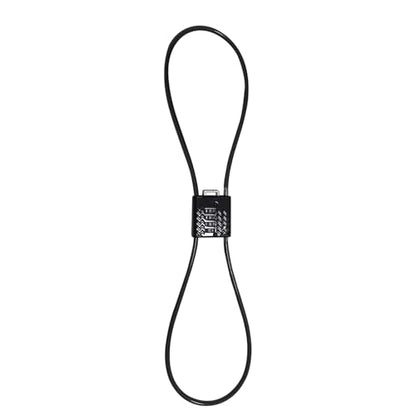 H12 (1 Pack) 4-Digit Combination Cable Padlock with 32 inch (80 cm) Flexible Steel Cable, Small Lock for Locker,Luggage, Backpack,Cabinet,Gym Bag,Toolbox,Travel,Black - size: 80cm(32 inch Cable)
