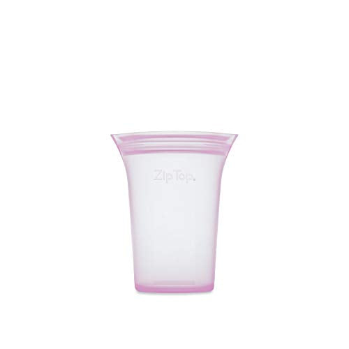 Zip Top Reusable Food Storage Bags | Small Cup [Lavender] | Silicone Meal Prep Container | Microwave, Dishwasher and Freezer Safe | Made in the USA - color: Lavender, size: Small Cup