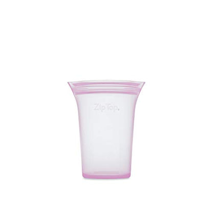 Zip Top Reusable Food Storage Bags | Small Cup [Lavender] | Silicone Meal Prep Container | Microwave, Dishwasher and Freezer Safe | Made in the USA - color: Lavender, size: Small Cup