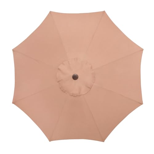 BrylaneHome 9 Ft. Tilt-And-Crank Umbrella - color: Taupe