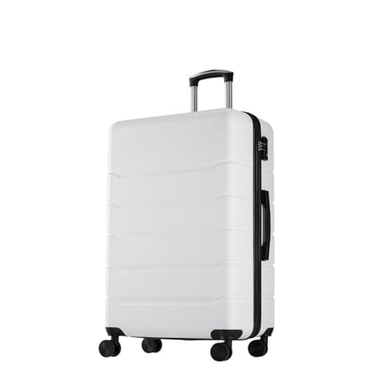 NEWBULIG 20 Inch Carry On Luggage, Suitcase with Spinner Wheels - color: White, size: 20 Inch
