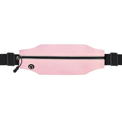 러닝 벨트 패니 팩 남성 및 여성용 슬림 러닝 백 머니 벨트 - color: 복숭아.