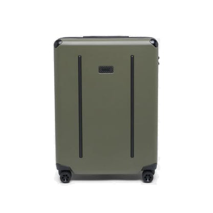 The Ridge Check-In Luggage - German Makrolon Polycarbonate Shell - TSA-Approved Lock with 360° Spinner Wheels - Matte Olive