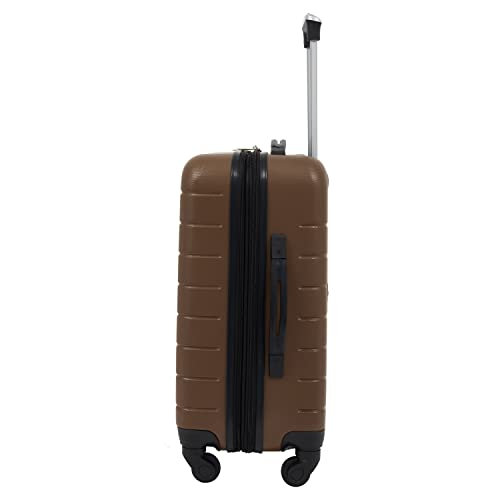 Wrangler Smart Spinner Hardside Luggage, 22-Inch Carry-On, Toffee - color: Toffee, size: Carry-On Only