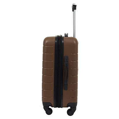 Wrangler Smart Spinner Hardside Luggage, 22-Inch Carry-On, Toffee - color: Toffee, size: Carry-On Only