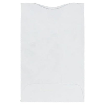 LUXPaper Tyvek Credit Card Sleeves | 2 1/4" x 3 1/2" | White | 14lb. Text | 50 Qty - color: White Tyvek, size: 50 Qty.
