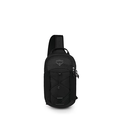 Osprey Quasar Shoulder Sling Bag, Black OS | commuter backpack, everyday bag, campus pack, laptop carry, laptop sleeve, work school travel, crossbody carry, Black color - color: Black