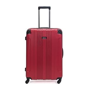 Kenneth Cole REACTION Out of Bounds Lightweight Hardshell 4-Wheel Spinner Luggage, Scarlet Red, 28-Inch Checked - color: Scarlet Red, size: 28-Inch Checked