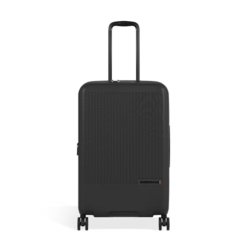 Sherpani Meridian, 26 Inch Hardshell Rolling Checked Luggage (Black) - color: Black, size: 26-Inch Checked