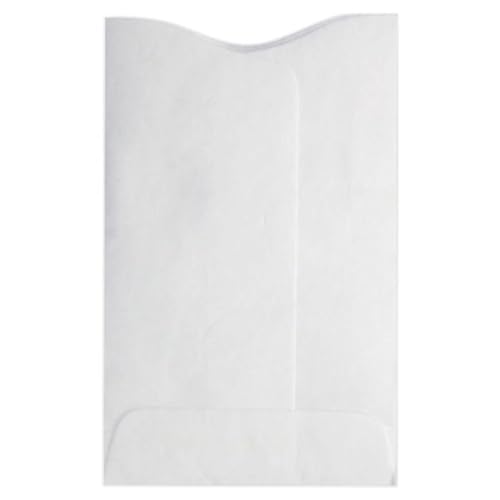 LUXPaper Tyvek Credit Card Sleeves | 2 1/4" x 3 1/2" | White | 14lb. Text | 50 Qty - color: White Tyvek, size: 50 Qty.