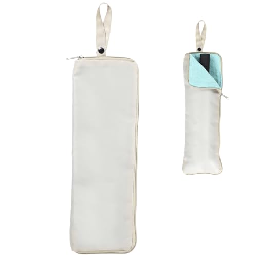 uxcell Wet Umbrellas Bag 10x4" Waterproof Oxford Cloth Reversible - color: Beige, size: 10x4"