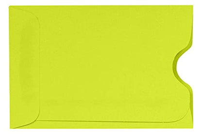 LUXPaper Credit Card Sleeves | 2 3/8" x 3 1/2" | Wasabi Green | 80lb. Text | 50 Qty - color: Wasabi, size: 50 Qty.
