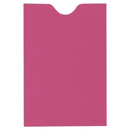 LUXPaper Credit Card Sleeves | 2 3/8" x 3 1/2" | Magenta Pink | 80lb. Text | 50 Qty - color: Magenta Pink, size: 50 Qty.