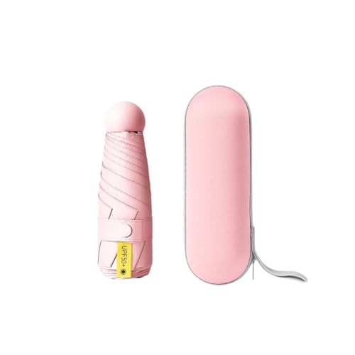 Mini Travel Umbrella with Umbrella Case - color: Pink