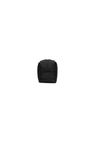 RAINS Wash Bag Small – Waterproof Toiletry Organizer, Coated Zip, 0.8 gal - color: Black
