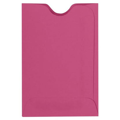 LUXPaper Credit Card Sleeves | 2 3/8" x 3 1/2" | Magenta Pink | 80lb. Text | 50 Qty - color: Magenta Pink, size: 50 Qty.