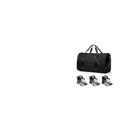 Convertible Garment Duffle Black Carry On Hanging Suit Bag for Travel - color: A-Black