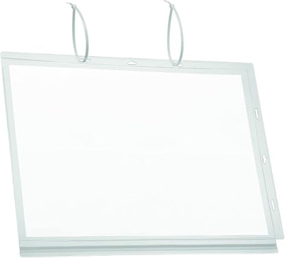 Durable 케이블 타이가 있는 방수 타블로이드 사인 홀더 - 투명 문서 홀더 5개 팩 - 29.7 x 41.9cm(11.7 x 16.5인치) 문서 디스플레이 - IPX5 테스트 완료 및 야외 정보 디스플레이에 적합 - size: A3, style: 케이블 타이 포함