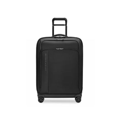 Briggs & Riley ZDX Medium Expandable Spinner, Softside, Black - color: Black, size: 26" Softside Checked