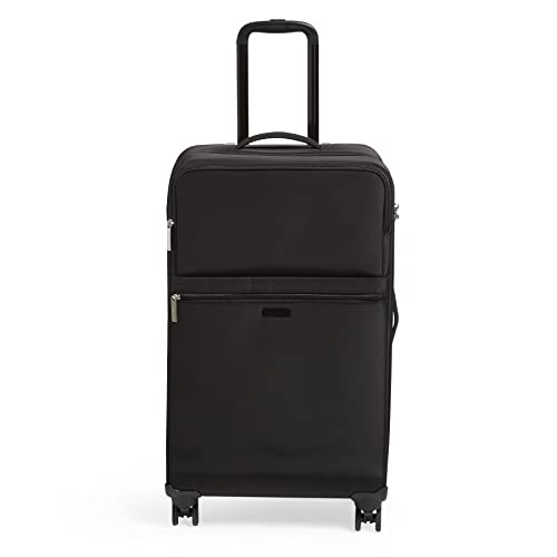 Vera Bradley Women's Softside Rolling Suitcase Luggage, Black, 27" Check In - color: Black, size: 27" Check In