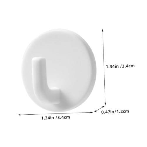 MAGICLULU 6pcs Self-Adhesive Wall Hooks for Kitchen and Bathroom Strong Adhesive Hanging Hooks for Towels Bags Keys No Drill Easy Installation for Home Organization