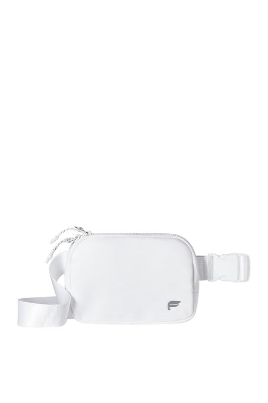 Fabletics The Big Belt Bag, Quick Dry, Zip Pockets, Hidden Pockets, Reflective, Classic White, OS - color: Classic White