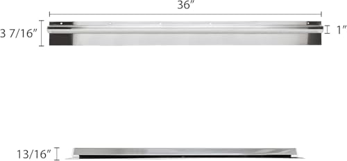 TrueCraftware- 36" Stainless Steel No Clip Check Holder Ticket Rack- Restaurant Ticket Holder Receipt Holder Order Ticket Holder Ticket RackBill Orders Display Rail for Kitchen Cafes Bar Restaurants - size: 36 Inch