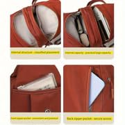 Waterproof 2-Way Commuter Bag, Convertible Tote Backpack, Anti-Theft Work Bag for Women, 30x21x14cm (Grey) - color: Grey