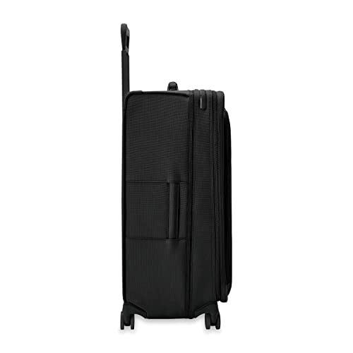 Briggs & Riley Baseline Extra Large Expandable Softside Spinner, Black - color: Black, size: 31" Checked