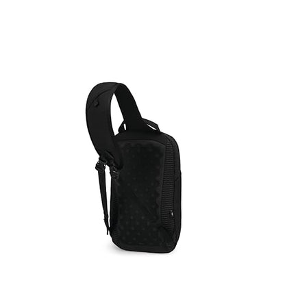 Osprey Quasar Shoulder Sling Bag, Black OS | commuter backpack, everyday bag, campus pack, laptop carry, laptop sleeve, work school travel, crossbody carry, Black color - color: Black