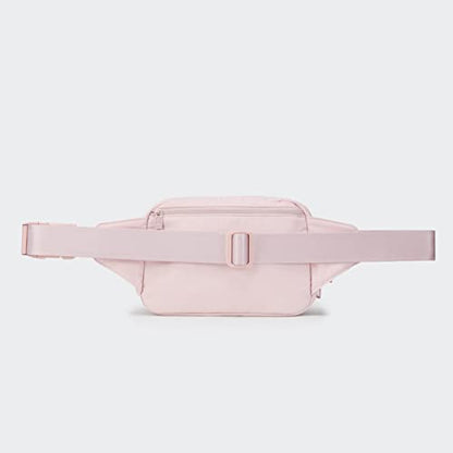 Pander Belt Bag Large 2L, Nylon Fanny Pack Purse for Women and Men with Adjustable Strap - color: Pink