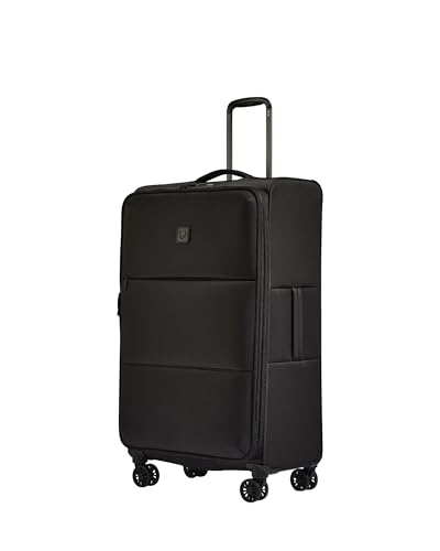 ANTLER Soft Stripe Large Checked Luggage, Black, 31.9", 105-122L - color: Black, size: Large