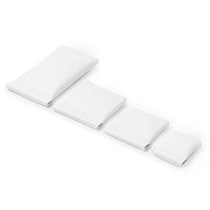 Pearl White PU Travel Pouch, Jewelry Sunglasses Bag Wedding Favor - color: Pearl White, size: 7.2"x.37"