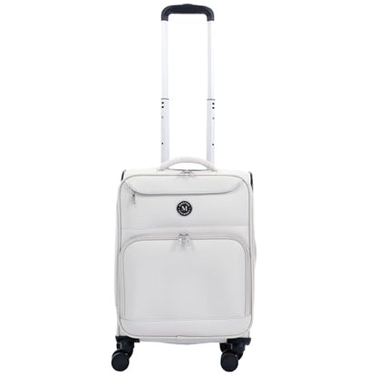 Martha Stewart Softside Carry-On Luggage, Light Grey - color: Light Grey, size: 22"