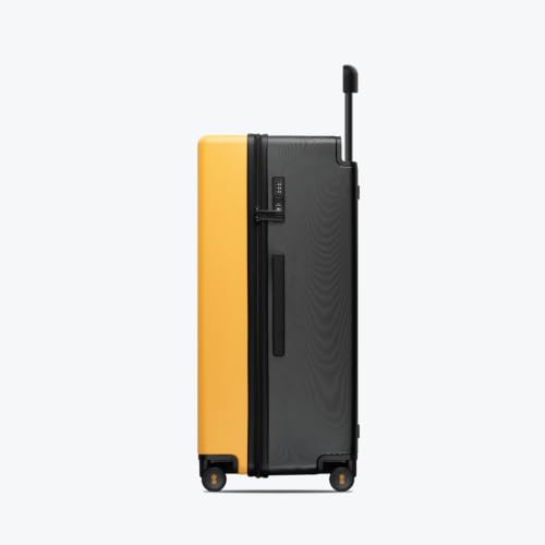LEVEL8 Wide Handle Luggage, 28 Inch Hardshell Large Suitcase, Yellowblack - color: Yellowblack, size: 28Inch