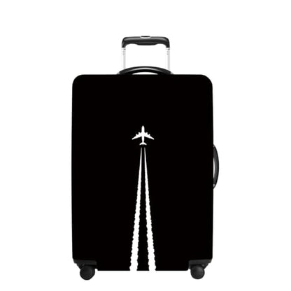 Jet Trail Luggage Cover Washable Suitcase Protector Anti-scratch Suitcase cover Fits 20-22 Inch Luggage S - color: Jet Trail, size: S(20-22inch suitcase)