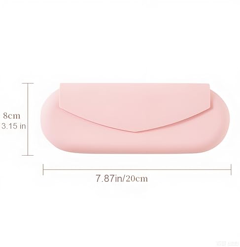Silicone Travel Makeup Brush Holder Portable Make Up Brush Organizer Cosmetic Travel Case, Silicone Waterproof Makeup Brush Bag pink - color: pink