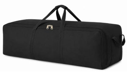 DoYiKe Extra Large Canvas Duffle Bag for Travel Heavy Duty Military Duffel - color: SOBlack, size: 150L
