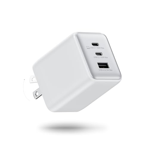 wegear 100W USB C Charger Block, 3-Port Wall Charger Fast Charging - color: White