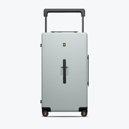 LEVEL8 Wide Handle Luggage, 28” Hardshell Large Checked Suitcase, Celadon - color: Celadon, size: 28Inch