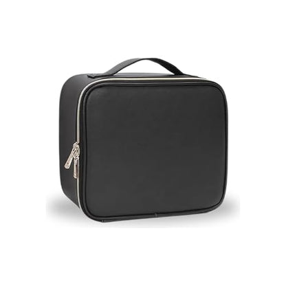 CosmoGlo Lighted Makeup Case With LED Mirror. Portable Travel Vanity Organizer With 3 Light Modes, Adjustable Dividers, Rechargeable, Durable Water-Resistant Bag For gifts for Women And Girls