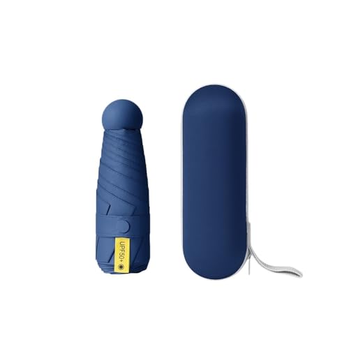 Mini Travel Umbrella with Umbrella Case - color: Dark blue