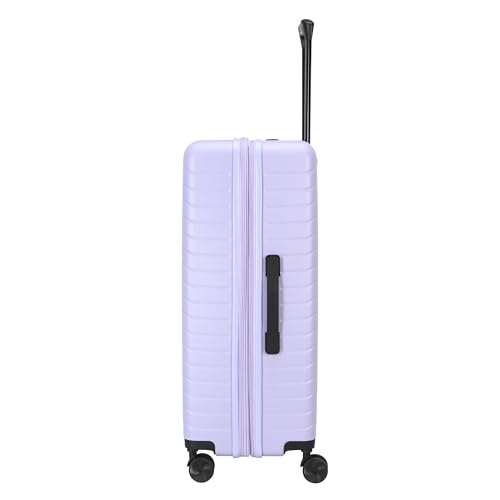 TRIPS RIDGELINE 28-Inch Lightweight Durable Hardside 8-Wheel Spinner Checked Suitcase Size Luggage, Lavender - color: Lavender, size: LARGE CHECKED