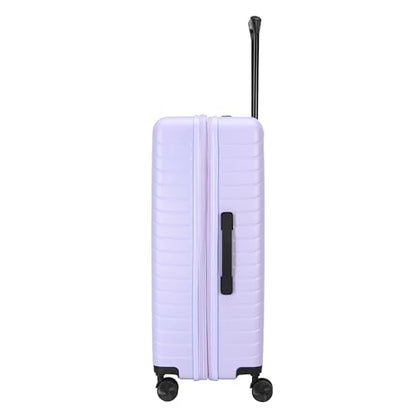 TRIPS RIDGELINE 28-Inch Lightweight Durable Hardside 8-Wheel Spinner Checked Suitcase Size Luggage, Lavender - color: Lavender, size: LARGE CHECKED