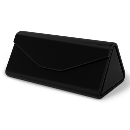 Sunglasses Case, Foldable Glasses Case, Magnetic Hard Shell Folding Holder - color: Z-black, style: 1 Pcs
