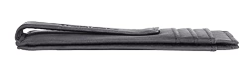 Travelambo Money Clip for Men Magnetic Front Pocket Wallet Slim Wallet Minimalist Card Holder RFID Blocking (Black Smooth) - color: Black Smooth